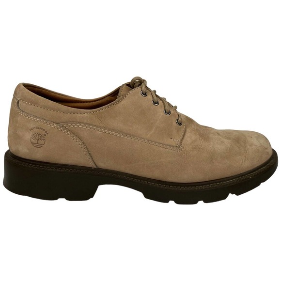 Timberland Waterproof London Smart Comfort Oxford Work Leather Womens Tan 9 M - Picture 1 of 15